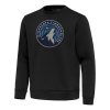 Antigua Minnesota Timberwolves Black Relevant Magnificent Pullover Sweatshirt Collectors