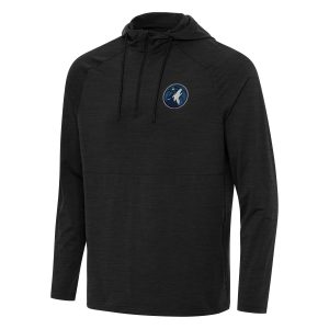 Antigua Minnesota Timberwolves Heather Striking Black Spikes Raglan Quarter Zip Hoodie Be the first! Order this trendy jersey ahead of the crowd.