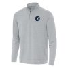 Antigua Minnesota Timberwolves Heather Gray Bright Quarter Notable Zip Top Designed for performance! Get this functional jersey.
