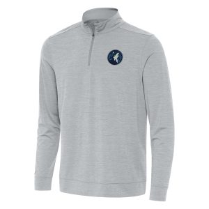 Antigua Minnesota Timberwolves Heather Gray Bright Quarter Notable Zip Top Designed for performance! Get this functional jersey.