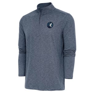 Antigua Minnesota Timberwolves Heather Navy Hunk Premium - grade Quarter Zip Pullover Top Fan favorite! Join thousands who love this premium jersey.