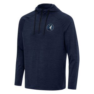 Antigua Minnesota Timberwolves Heather Navy Spikes Delightful Raglan Quarter Zip Hoodie Be a part of the action! Get this game - ready jersey.