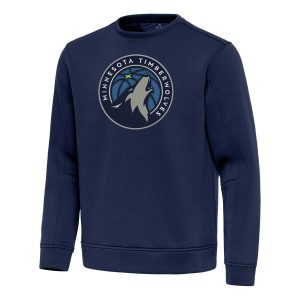 Antigua Minnesota Timberwolves Navy Exceptional Relevant Pullover Sweatshirt Customizable! Personalize this great jersey.