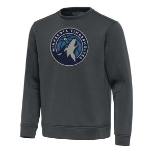 Antigua Minnesota Timberwolves Pewter Relevant Pullover Phenomenal Sweatshirt Flash sale! Snag this great jersey at a discounted price.