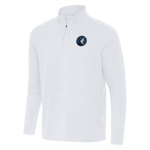 Antigua Minnesota Timberwolves White Intent Captivating Quarter Zip Top Limited edition! Don't miss your chance to own this unique jersey.