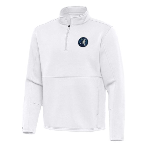 Antigua Minnesota Timberwolves White Impressive Twist Quarter Zip Pullover Top Hurry! Exclusive offer. Get your hands on this outstanding jersey right away.