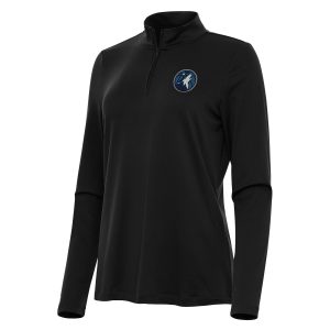 Antigua Minnesota Timberwolves Women's Black Reprocess Quarter Zip Top Delightful Time - sensitive! Order now before the deal expires.