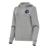 Antigua Minnesota Distinguished Timberwolves Women's Heather Gray Justice Pullover Hoodie Proven quality! Invest in this reliable jersey.