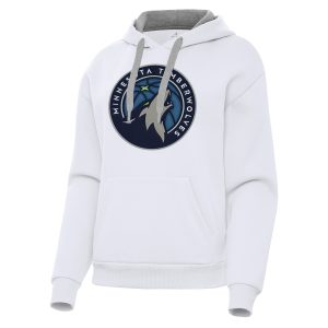 Antigua Minnesota Timberwolves Women's White Victory Fantastic Pullover Hoodie Stand out from the crowd! Wear this eye - catching jersey.