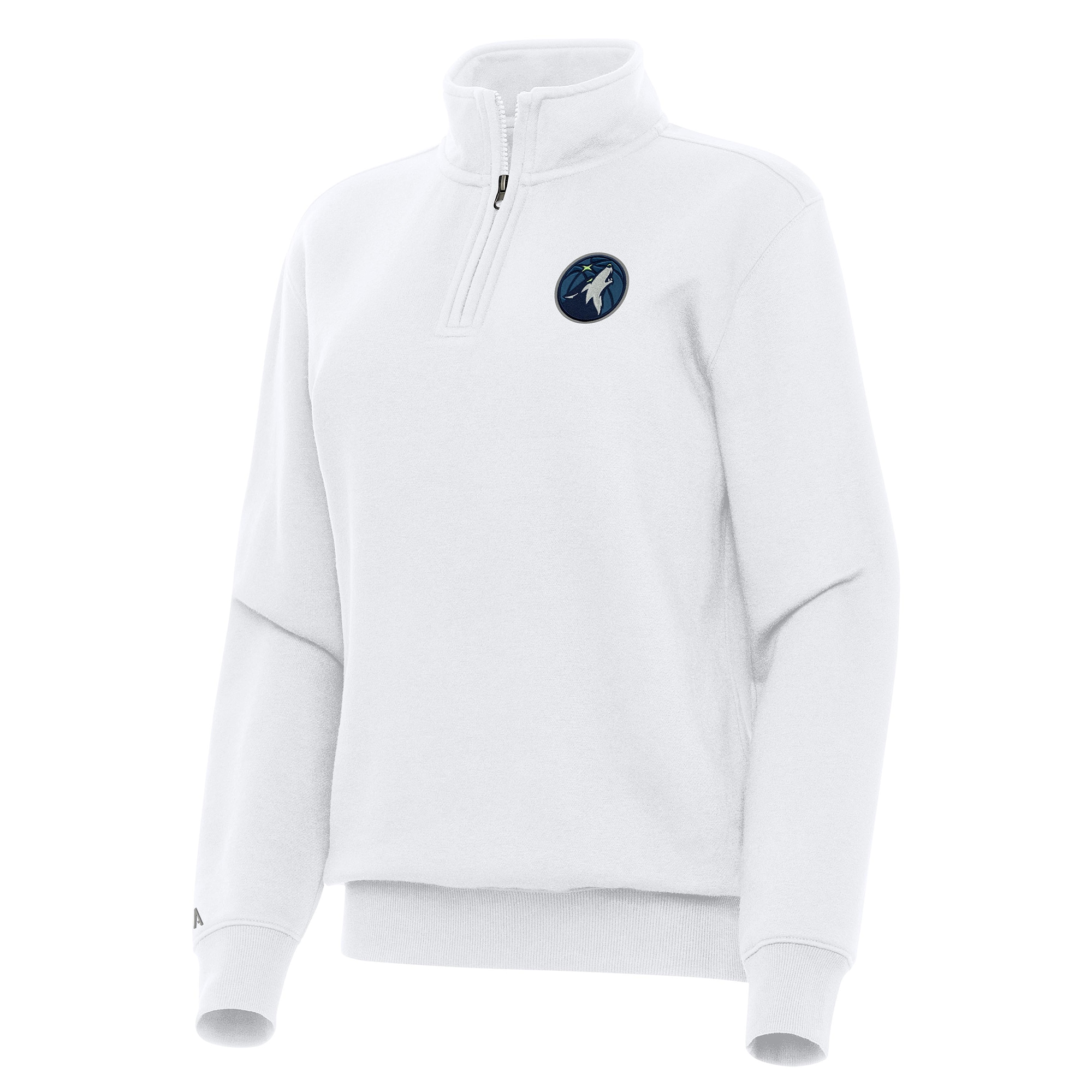 Antigua Minnesota Timberwolves Women's White Victory Quarter Exquisite Zip Sweatshirt Be the first! Order this trendy jersey ahead of the crowd.