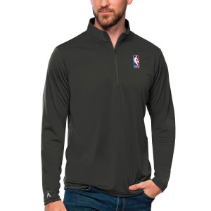 Antigua Enchanting NBA Gray Tribute Quarter Zip Pullover Top Trending now! Grab this hot jersey while you can.