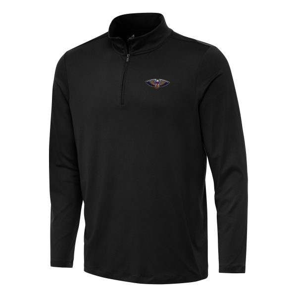 Antigua New Orleans Pelicans Black Reprocess Quarter Marvelous Zip Top Proven quality! Invest in this reliable jersey.