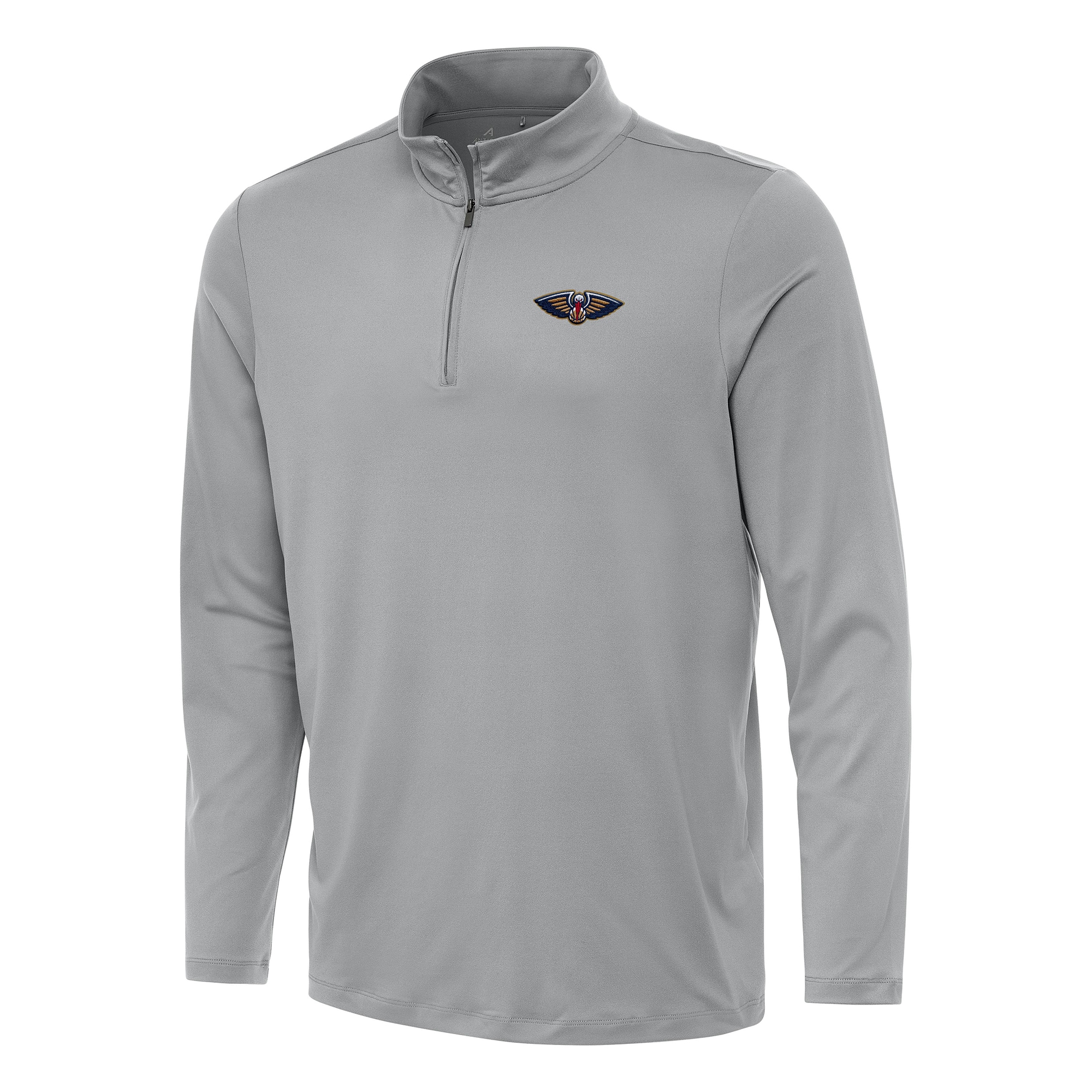 Antigua New Orleans Exceptional Pelicans Gray Reprocess Quarter Zip Top Show your dedication! Own this special jersey for your team.