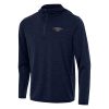 Antigua New Orleans Pelicans Heather Navy Tidy Quarter Zip Dashing Hoodie Collectors