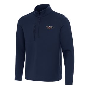 Antigua New Orleans Pelicans Navy Insider Quarter Zip Splendid Top Flash sale! Snag this great jersey at a discounted price.