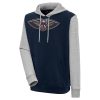 Antigua New Orleans Pelicans Unique Navy/Heather Gray Victory Colorblock Pullover Hoodie New arrival! Check out this fresh and exciting jersey.
