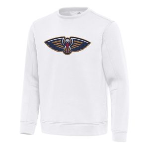 Antigua New Orleans Pelicans White Relevant Pullover Enchanting Sweatshirt Upgrade your fan gear! Order this premium jersey today.