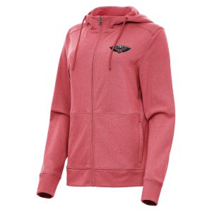 Antigua New Premium Orleans Pelicans Women's Heather Red Seeker Full Zip Hoodie Jacket For a short time only! Don't miss out on this fantastic jersey.