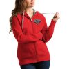 Antigua New Orleans Classy Pelicans Women's Red Victory Full Zip Hoodie Be the first! Order this trendy jersey ahead of the crowd.