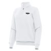 Antigua New Orleans Pelicans Women's Stylish White Victory Quarter Zip Sweatshirt Customizable! Personalize this great jersey.