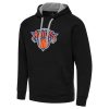 Antigua New York Knicks Black Big & Tall Stunning Victory Raglan Pullover Hoodie Sports enthusiasts