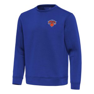 Antigua New Striking York Knicks Blue Relevant Pullover Sweatshirt New arrival! Check out this fresh and exciting jersey.