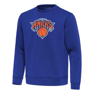 Antigua New York Knicks Blue Premium - grade Relevant Pullover Sweatshirt Enhance your game - day look! Get this fashionable jersey.