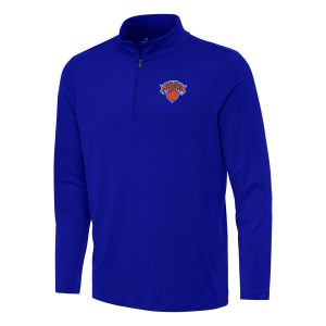 Antigua Exquisite New York Knicks Blue Reprocess Quarter Zip Top Time - sensitive! Order now before the deal expires.