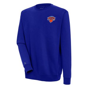 Antigua New York Knicks Blue Victory Remarkable Pullover Sweatshirt Upgrade your fan gear! Order this premium jersey today.