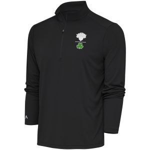 Antigua New York Knicks Charcoal Shamrock Tribute Gorgeous Quarter Zip Pullover Top Time - sensitive! Order now before the deal expires.
