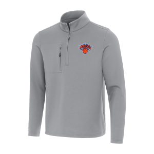 Antigua New York Knicks Gray Insider Quarter Zip Alluring Top Unbeatable style! Get this stylish jersey now.