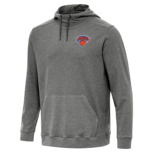 Antigua Impressive New York Knicks Heather Black Cloud Pullover Hoodie Limited stock! Be quick and grab this must - have jersey to support your team.
