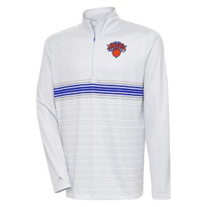 Antigua New York Knicks Heather Gray/Royal Bullseye Quarter Zip Pullover Superior Top Fan favorite! Join thousands who love this premium jersey.