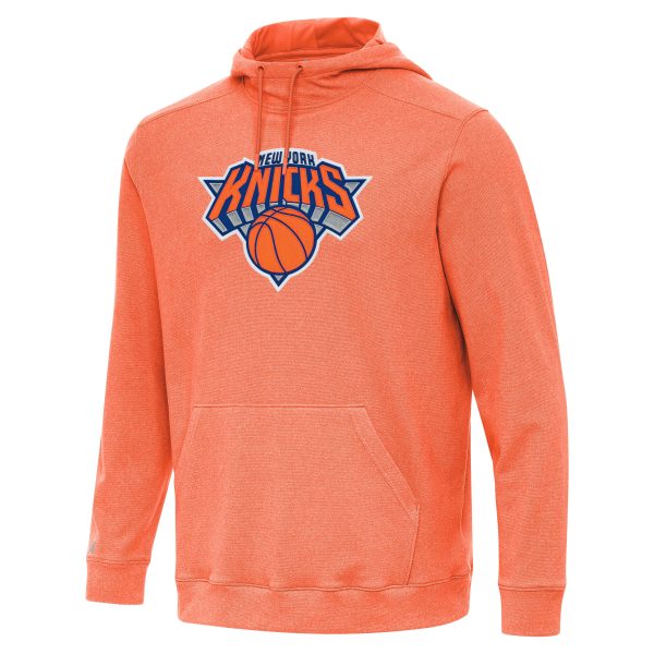 Antigua Dashing New York Knicks Heather Orange Cloud Pullover Hoodie For the true fans! Secure this authentic jersey now.