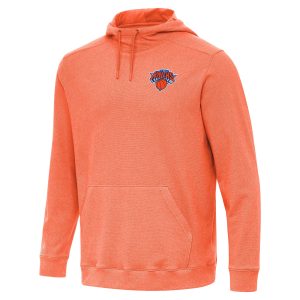 Antigua New York Knicks Heather Orange Exquisite Cloud Pullover Hoodie Gift idea! Surprise a sports fan with this amazing jersey.