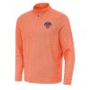 Antigua New York Luxurious Knicks Heather Orange Subtle Quarter Zip Sweatshirt Hurry! Exclusive offer. Get your hands on this outstanding jersey right away.