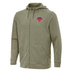 Antigua New York Classy Knicks Olive Effortless Full Zip Hoodie Jacket Flash sale! Snag this great jersey at a discounted price.