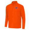 Antigua New York Knicks Orange Intent Quarter Zip Top Unique Sports enthusiasts