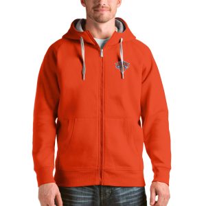 Antigua New York Knicks Orange Amazing Logo Victory Full Zip Hoodie Gift idea! Surprise a sports fan with this amazing jersey.