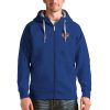 Antigua New York Knicks Delightful Royal Logo Victory Full Zip Hoodie Sports fans