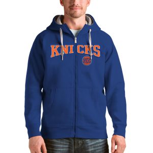 Antigua New York Knicks Royal Victory Full Superb Zip Hoodie Designed for performance! Get this functional jersey.