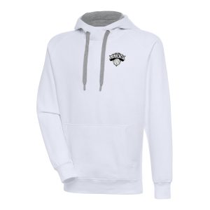 Antigua New York Knicks White Premium - grade Metallic Logo Victory Raglan Pullover Hoodie Hurry! Exclusive offer. Get your hands on this outstanding jersey right away.