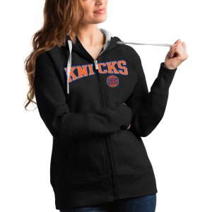 Antigua New York Knicks Notable Women's Black Team Victory Full Zip Hoodie Show your dedication! Own this special jersey for your team.