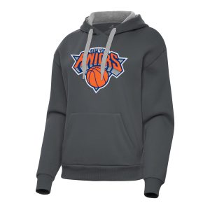 Antigua Unique New York Knicks Women's Charcoal Victory Pullover Hoodie Celebrate your team! Order this commemorative jersey.