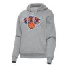 Antigua New York Knicks Women's Heather Gray Victory Premium Pullover Hoodie Authentic look! Wear this genuine jersey.