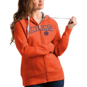 Antigua New York Knicks Women's Orange Team Terrific Victory Full Zip Hoodie For a short time only! Don't miss out on this fantastic jersey.