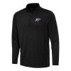 Antigua Oklahoma Alluring City Thunder Black Reprocess Quarter Zip Top Sports fans