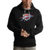 Antigua Oklahoma City Dashing Thunder Black Team Logo Victory Pullover Hoodie Sports enthusiasts