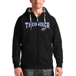 Antigua Oklahoma City Thunder Black Victory Exceptional Full Zip Hoodie Limited edition! Don't miss your chance to own this unique jersey.