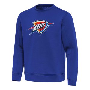 Antigua Oklahoma City Thunder Blue Relevant Pullover Captivating Sweatshirt Retailers